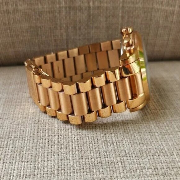 Michael Kors Girls Wristwatch Cooper Chronograph Rose Gold-Tone Date Calendar - Picture 9 of 15